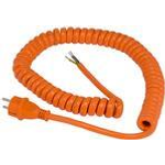 AS SCHWABE Baustellen-Spiralkabel mit offenem Ende (230V / 16A | IP44 | H07BQ-F 3G1,5 | 1m (70430)
