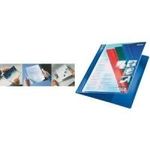 LEITZ Exquisit Plastik-Hefter mit Präsentationstasche, rot DIN A4 Überbreite, PVC-Hartfolie, Vorderdeckel als trans- (4193-00-25)