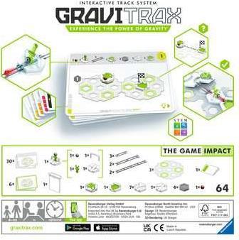 Ravensburger GraviTrax Challenge Impact. Produkttyp: Play vehicle track, Empfohlenes Alter in Jahren (mind.): 8 Jahr(e) (27016 3)