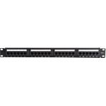 DS-IT CAT 6, UTP Netzwerk- Patchpanel, 19”, 24-fach. (DS-Patch6-24UTP)
