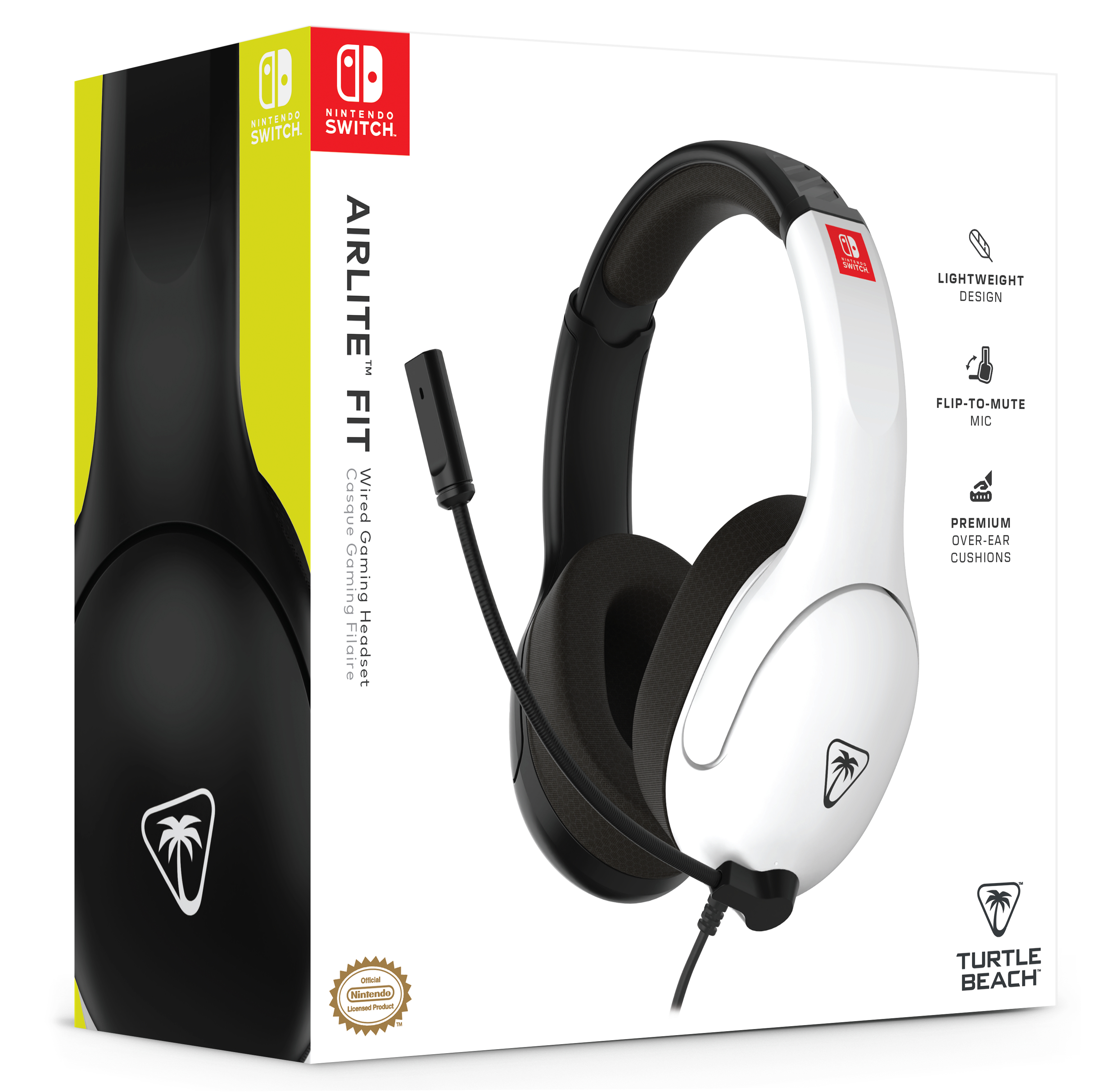 Turtle Beach Airlite Fit Gaming-Headset Nintendo Switch Schwarz, Weiß