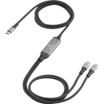 Renkforce USB-Kabel USB 2.0 USB-C Stecker Schwarz RF-6721084 (RF-6721084)