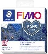 FIMO SOFT Modelliermasse-Set JEANS EFFECT, ofenhärtend zur Herstellung von Schmuck-Accessoires & Home-Deko im - 1 Stück (8025 HTC2)