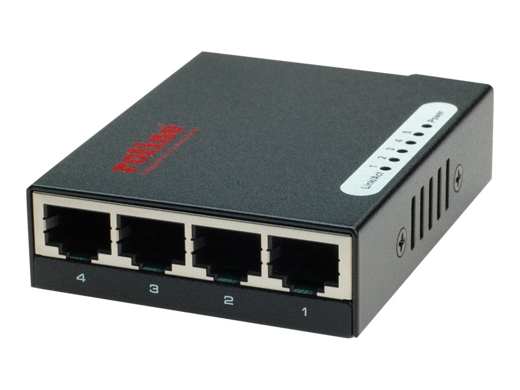 ROLINE Pocket Fast Ethernet Switch, 5 Ports, Unmanaged