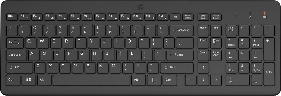HP Full-size wireless keyboard connection (805T2AA#ABZ)
