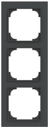BUSCH-JAEGER 1723-45M Rahmen 3-fach schwarz matt (2CKA001754A4856)