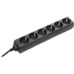 as - Schwabe 11612 Steckdosenleiste ohne Schalter Schwarz Schutzkontakt (11612)