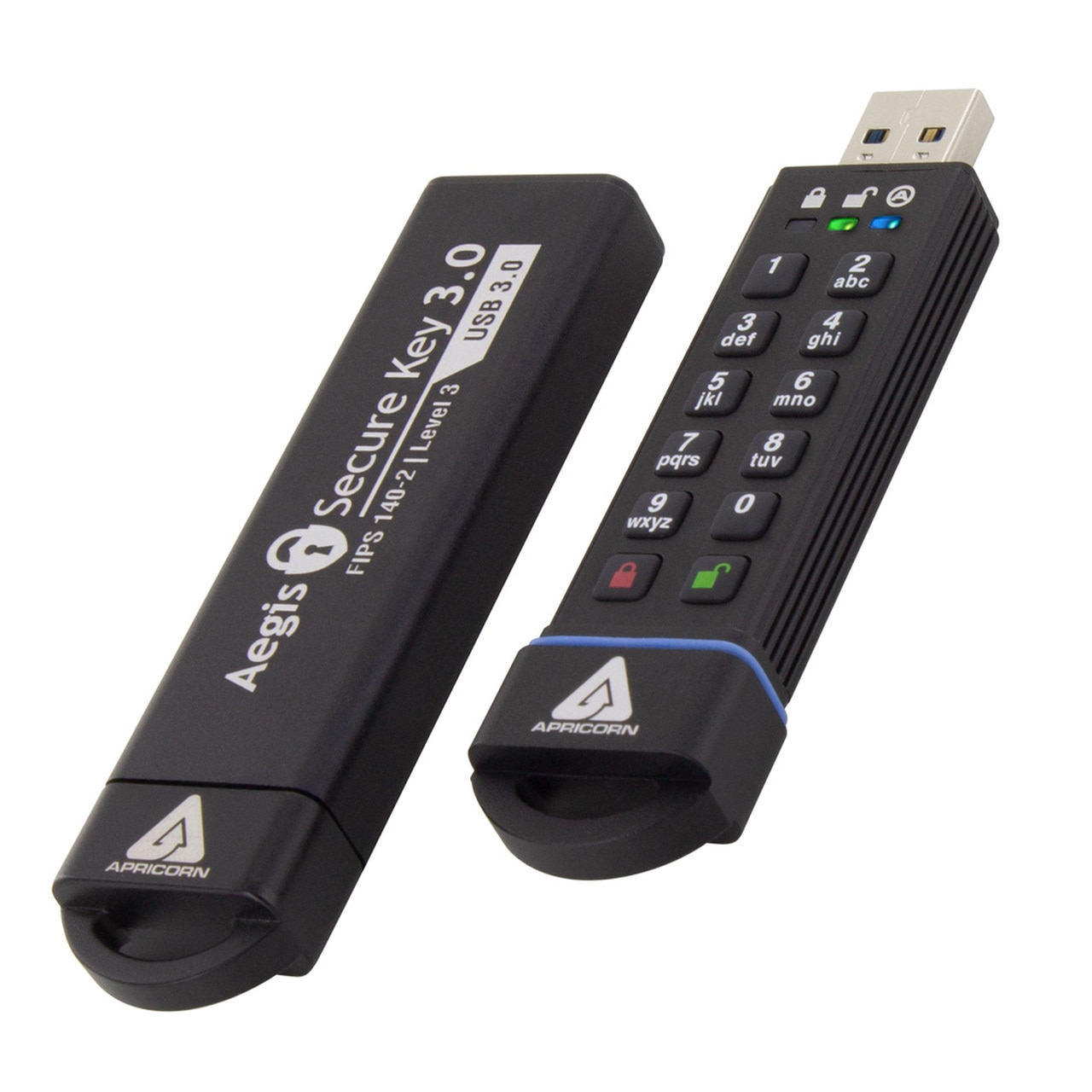 Apricorn Aegis Secure Key 3.0 16 GB USB 3.0 Verschlüsselt FIPS 140-2 Level 3 Schwarz