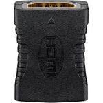 Goobay HDMI™-Adapter, Kupplung, vergoldet, 8K @ 60 Hz (65743)