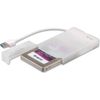I-TEC USB 3.0 Advance MySafe Easy Gehaeuse 6,4cm 2.5" Festplattengehaeuse fuer SATA HDD Festplatten, integriertes Kabel, weiss (MYSAFEU314)