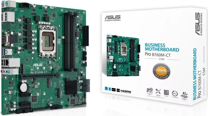 ASUS Pro B760M-CT-CSM Mainboard Micro ATX, Intel B760, LGA 1700, DDR5