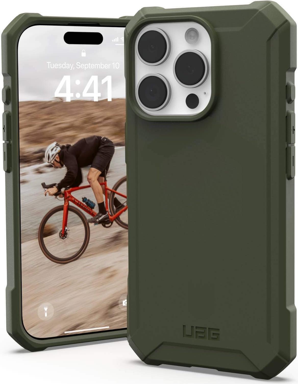 UAG Urban Armor Gear Essential Armor MagSafe Case | Apple iPhone 16 Pro | olive drab (transparent) | 114448117272 (114448117272)