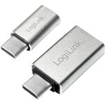 LogiLink AU0040 USB 3.1 C USB 3.0 A - Micro USB 2.0 Aluminium Kabelschnittstellen-/adapter (AU0040)