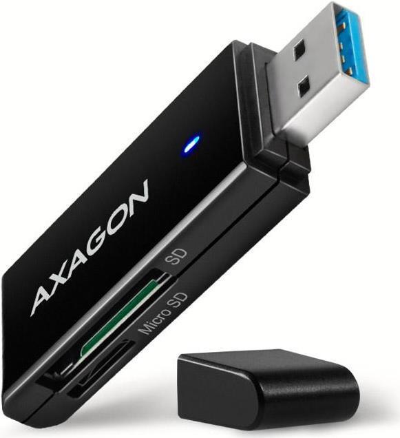 AXAGON CRE-S2N Cardreader USB-A 3.2 Gen 1, SD, microSD - schwarz (CRE-S2N)
