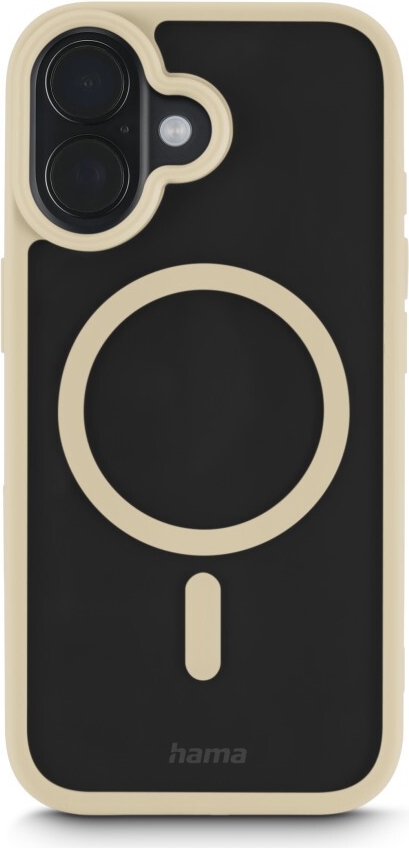 Hama Handyhülle Frame Protect für iPhone 17, magnetisch, durchsichtig, Beige (00232383)