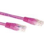 ACT CAT6A UTP 15m 15m Cat6a U/UTP (UTP) Pink Netzwerkkabel (IB7315)