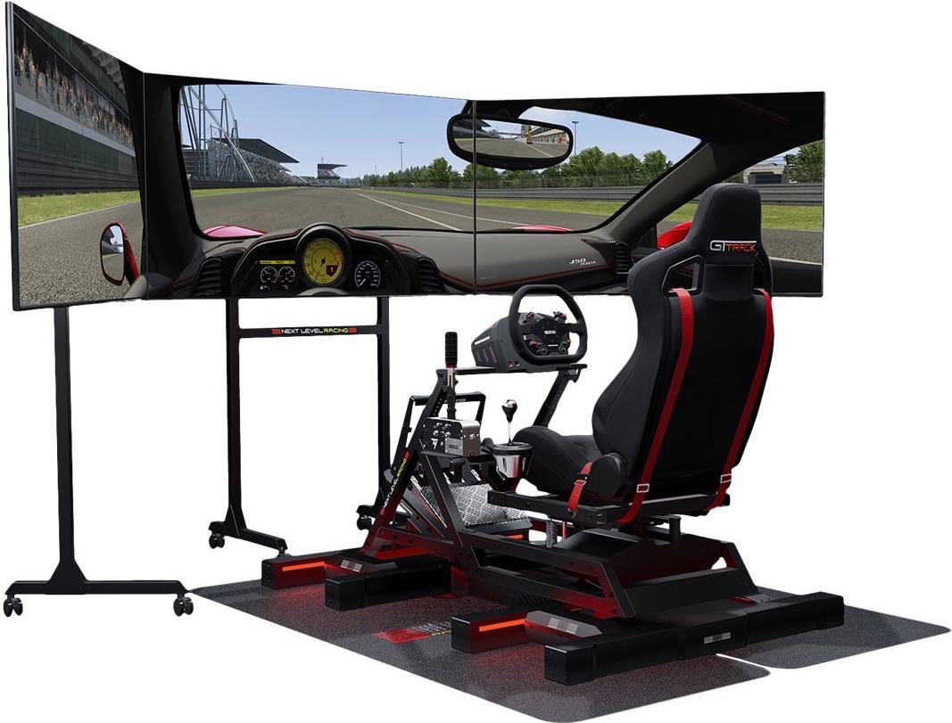 Next Level Racing GTtrack Rennsimulator-Cockpit Schwarz/Rot