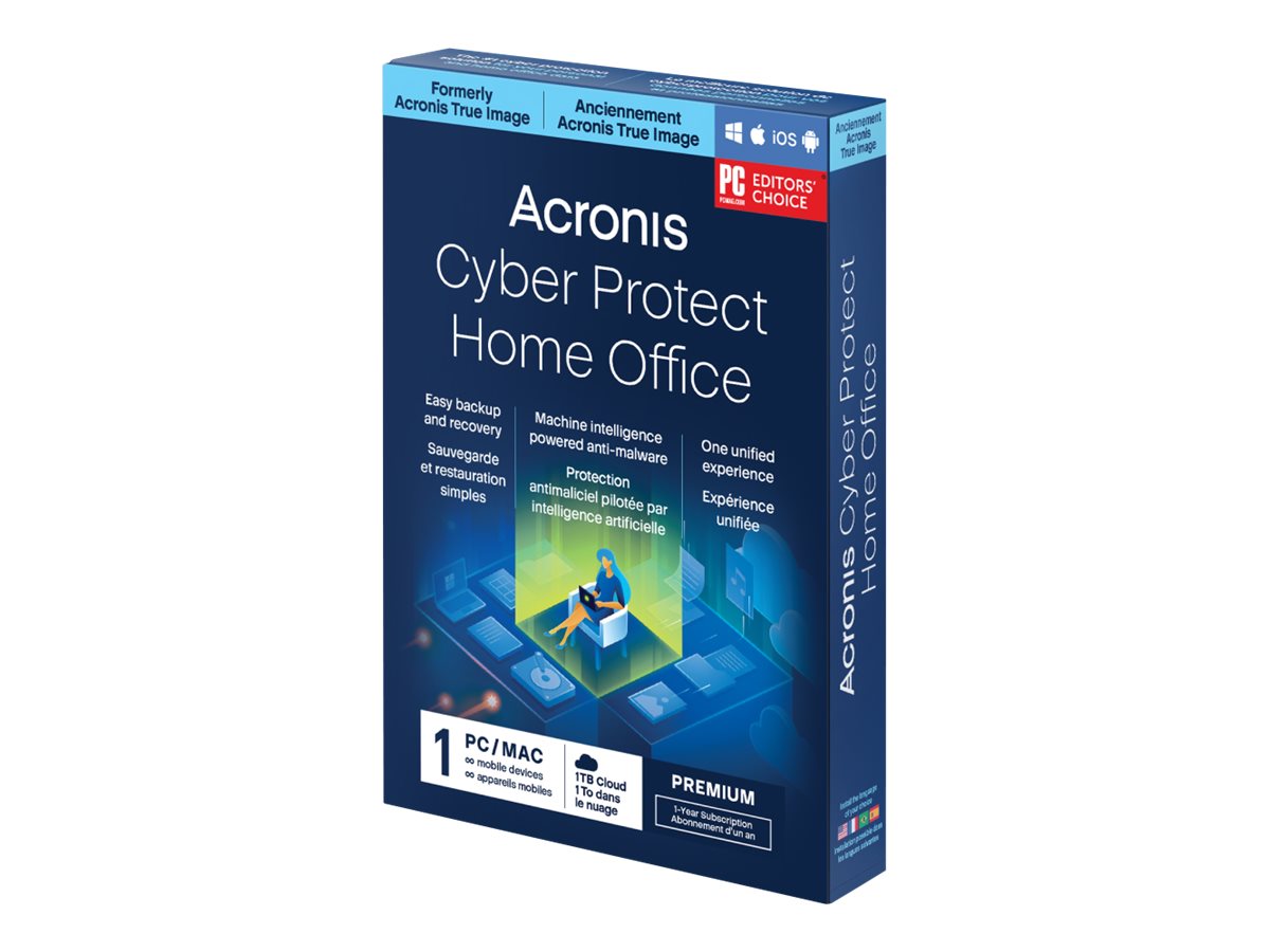 Acronis Cyber Protect Home Office Premium 1 PC 1 Jahr Abonnement 1 TB Cloud-Speicher