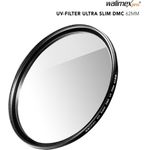 Walimex pro UV-Filter Slim Super DMC 62mm - besonders hochwertiger UV Filter Objektivfilter, Slim nur 2.5 mm,16x Super DMC Vergütung, für Objektivschutz und brilliante Farben, mit Box (1022963)