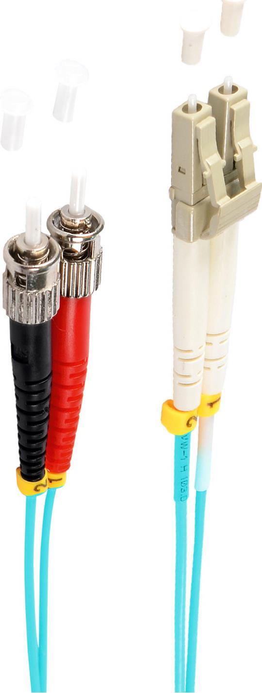 shiverpeaks BS77942/3 Glasfaserkabel 2 m LC ST OM3 Aqua-Farbe (BS77942/3)