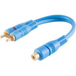shiverpeaks BS40053 Audio-Kabel 0,2 m RCA 2 x RCA Blau (BS40053)