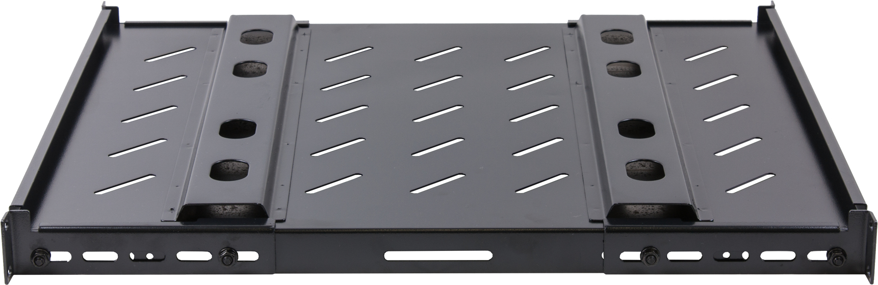 Rockstable RS19-SFH78 1 HE 19" Schwerlast-Regalboden 100 kg Traglast 550 mm SPCC-Stahl Schwarz
