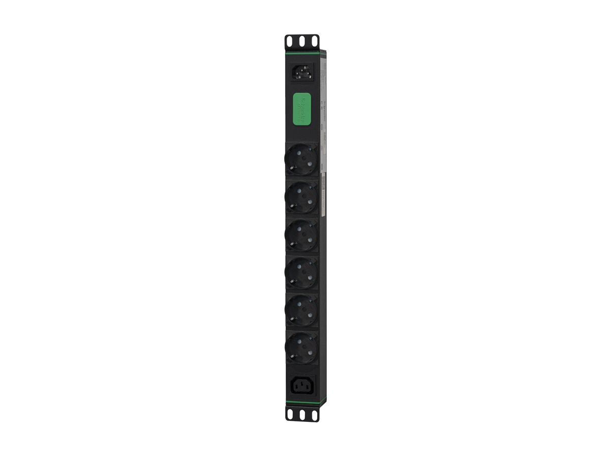 APC Easy Rack PDU Basic 1U 1-phasig 2,3 kW 200-240 V 6x SCHUKO 1x C13 C14-Eingang