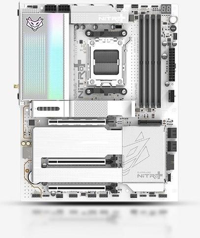 Sapphire NITRO+ X870EA PhantomLink Polar Edition Mainboard AM5 Mini-ITX DDR5 Schwarz/Weiß