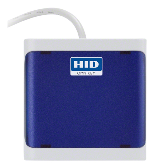 HID OMNIKEY 5022 Chipkartenleser USB 2.0 Dunkelblau, Hellgrau