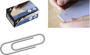 kangaro Büroklammern, verzinkt, 30 mm, silber runde Form, aus Metall, in Kartonschachtel - 1 Stück (K-10030-1000)