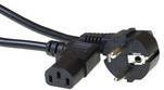 ADVANCED CABLE TECHNOLOGY 230V connection cable schuko male (angled) - C13 (angled) 2 m Schwarz