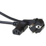 ACT 230V connection cable schuko male (angled) - C13 (angled) 2 m 2m Schwarz Stromkabel (AK5018)
