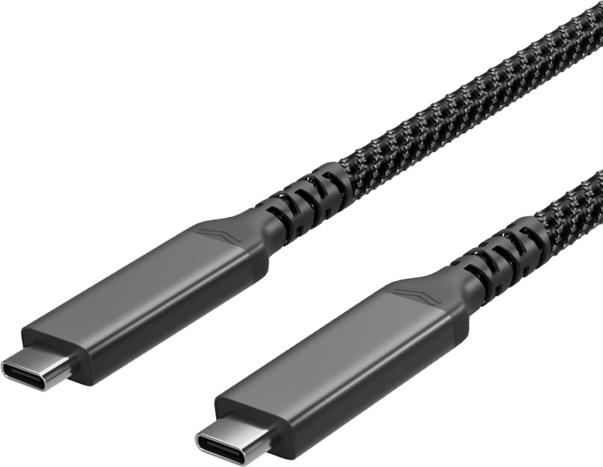 Flexline ®-USB-C Ladekabel, USB C Stecker auf USB-C Stecker, 3.2, 100W PD, Textil, 2m (FL31-75007)