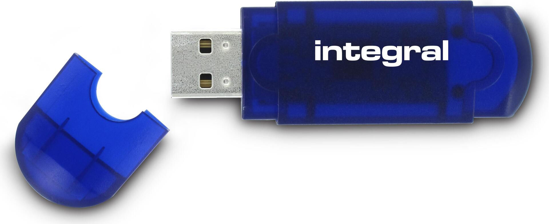 Integral 128GB USB2.0 DRIVE EVO BLUE USB-Stick USB Typ-A 2.0 Blau (INFD128GBEVOBL)