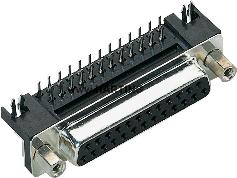Harting D-SUB Stiftleiste 90 ° Polzahl: 25 Löten 09 68 363 5812 1 St. (09 68 363 5812)