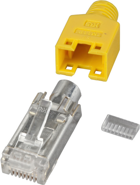 RJ45-Hirose Stecker STP, TM11 gelb, 100 Stück, 3 Elemente, Cat. 5e Hersteller: HIROSE (H7540.5-100)