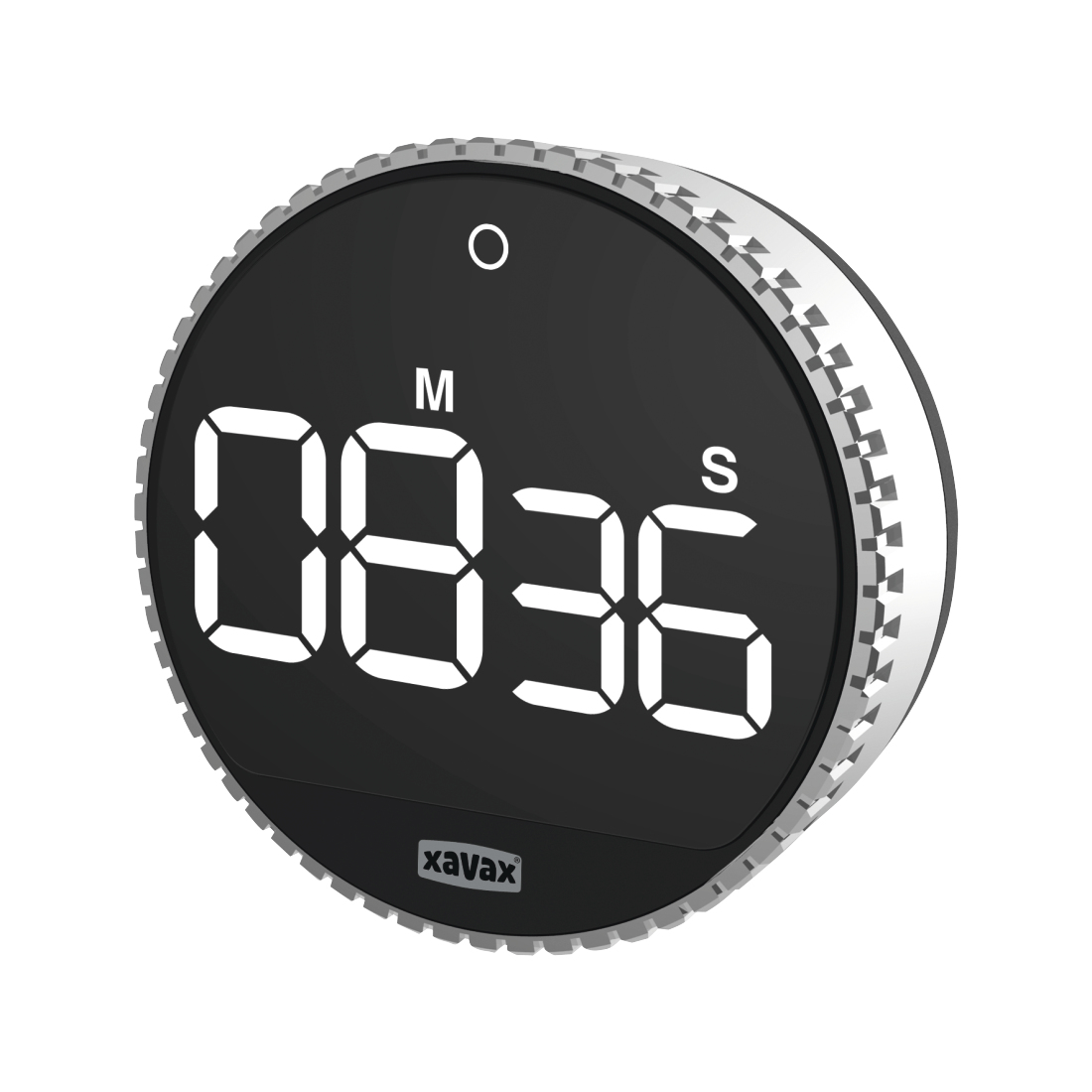 Xavax Rotation Digitaler Küchentimer 100 min Silber Schwarz