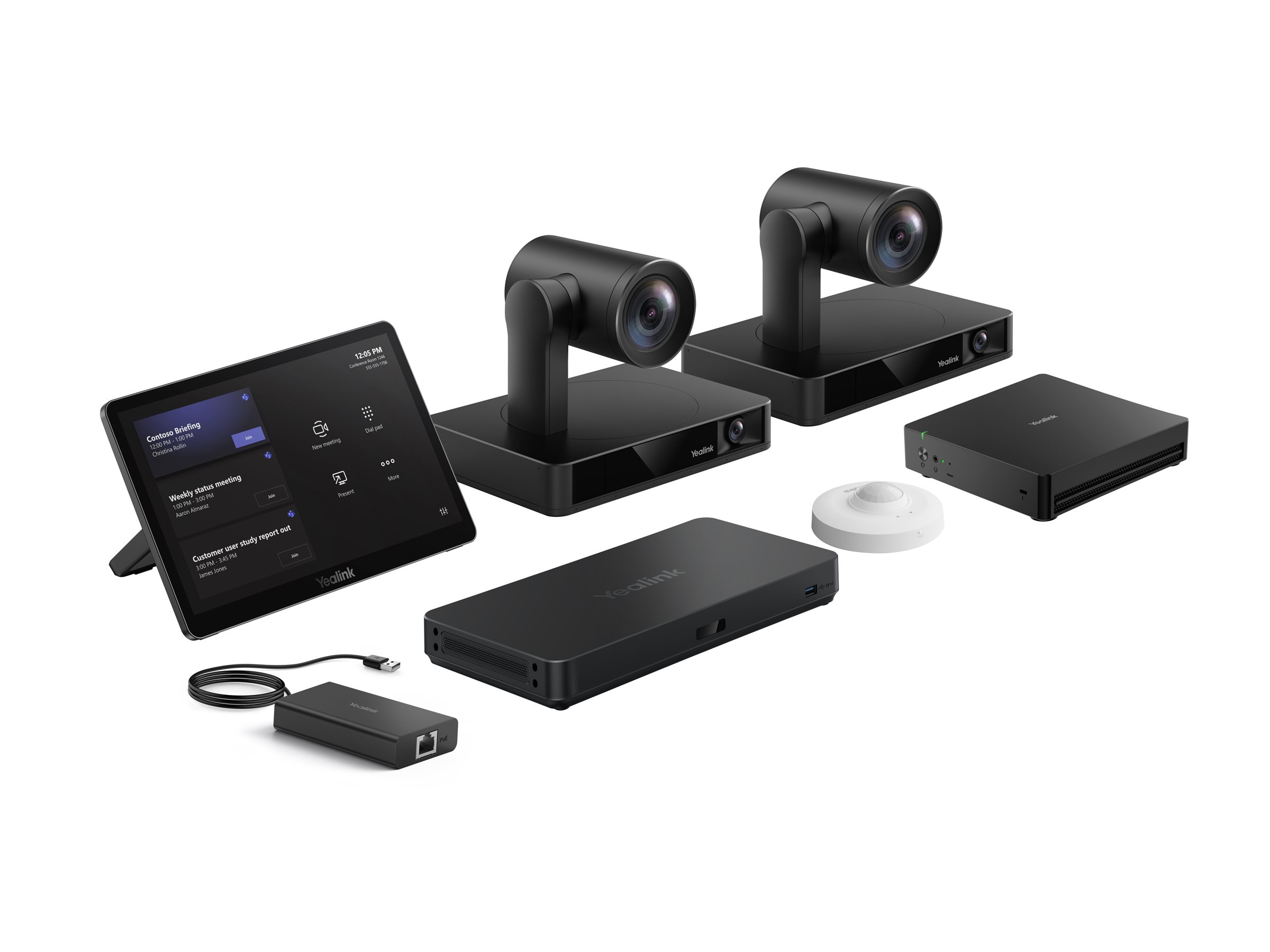 Yealink MVC Series MVC S90-C5U-004 Microsoft Teams Rooms Videokonferenzsystem Schwarz