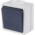 as - Schwabe 62450 Aufputz-Schalter IP54 Grau (62450)