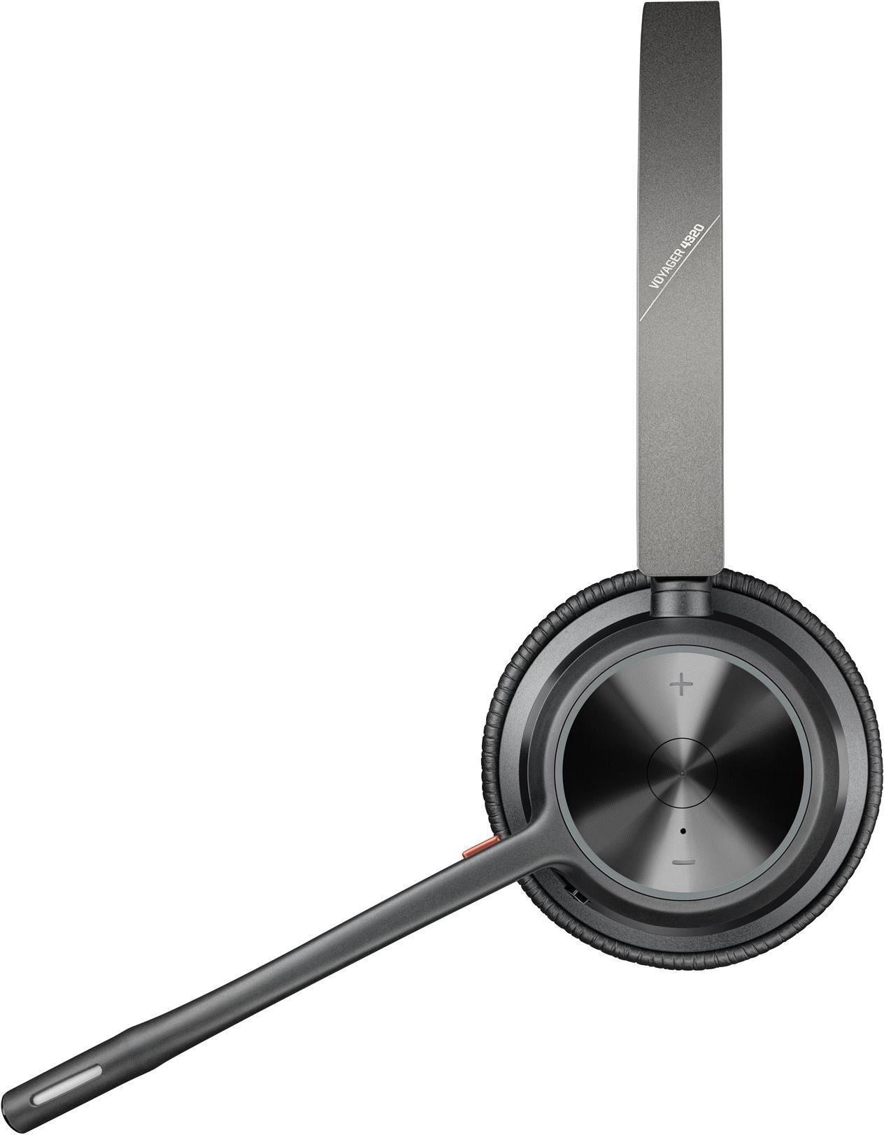 HP Poly Voyager 4320 On-Ear Headset Bluetooth USB-C Schwarz