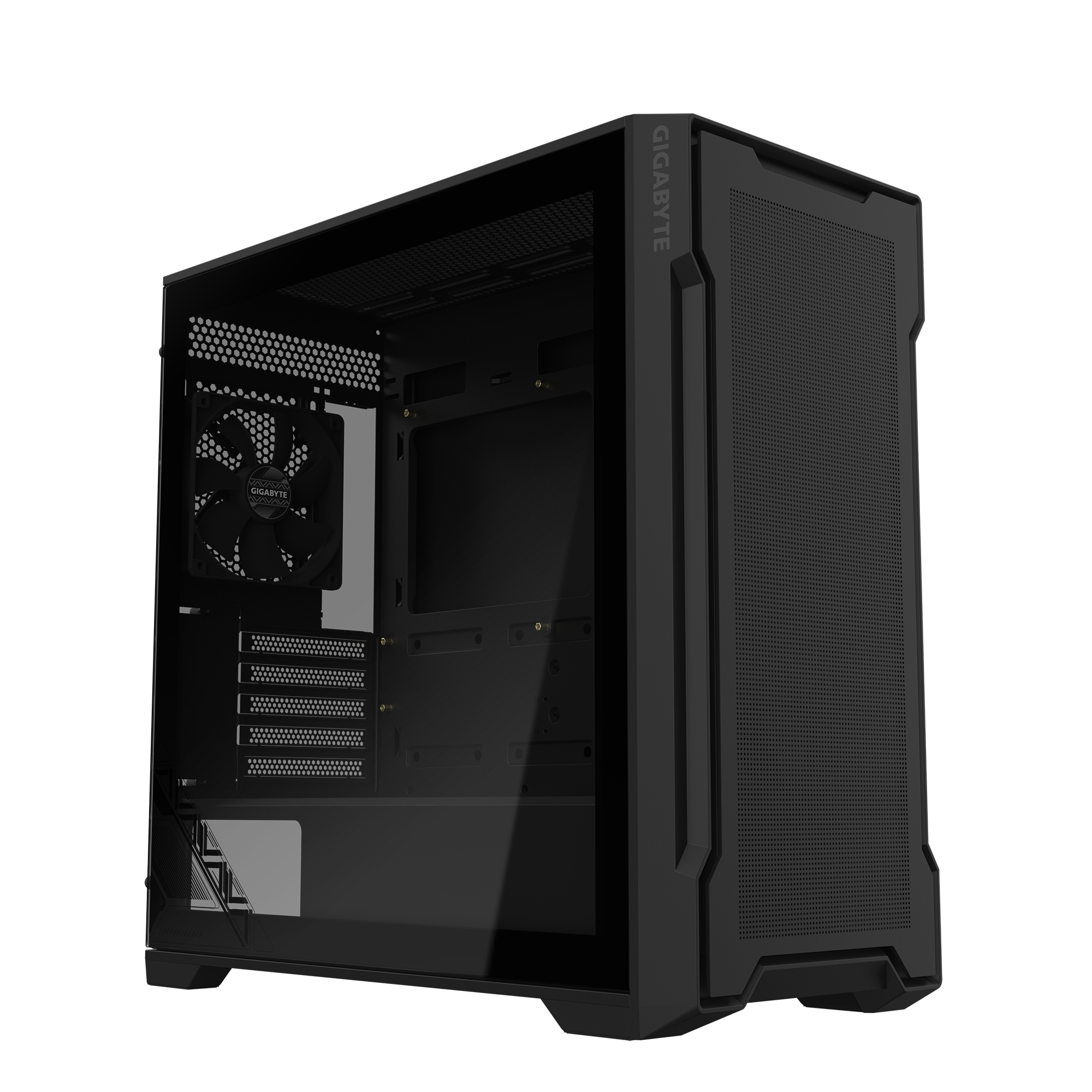 Gigabyte AORUS C102 Glass Midi Tower PC-Gehäuse Schwarz