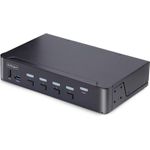 StarTech.com 4-Port DisplayPort 1,4 KVM Switch, 8K 60Hz / 4K 144Hz, 2x USB 3,0 Ports, 4x USB 2,0 Ports, Hotkey Switching, TAA Compliant  (D86A2-4-PORT-8K-KVM)