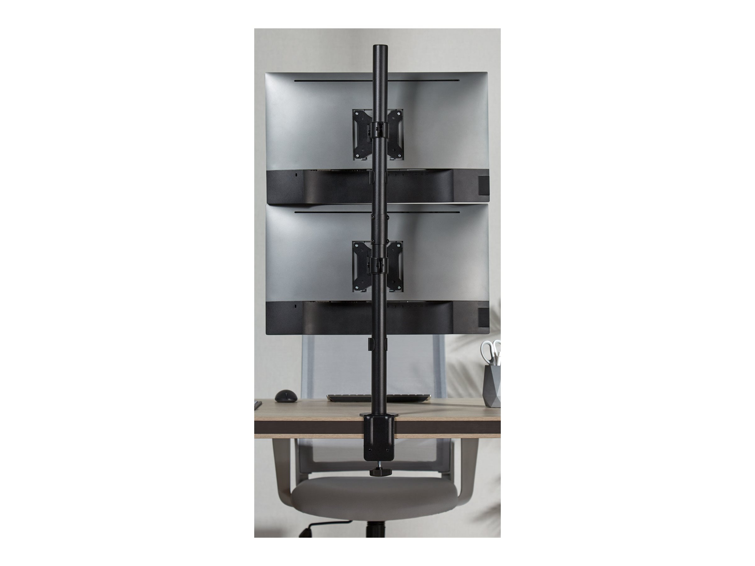 InLine Tischhalterung für 2 LCD-/LED-Displays bis 32" 9kg VESA 100x100 Schwarz