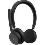 Lenovo Wireless VoIP Headset Kopfhörer Kabellos Kopfband Büro/Callcenter Bluetooth Schwarz (4XD1M80020)