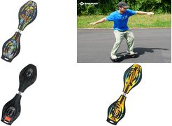 SCHILDKRÖT Waveboard Good Vibes Graffiti großes Kunststoff-Deck, mit Anti-Rutsch Struktur, - 1 Stück (510801)