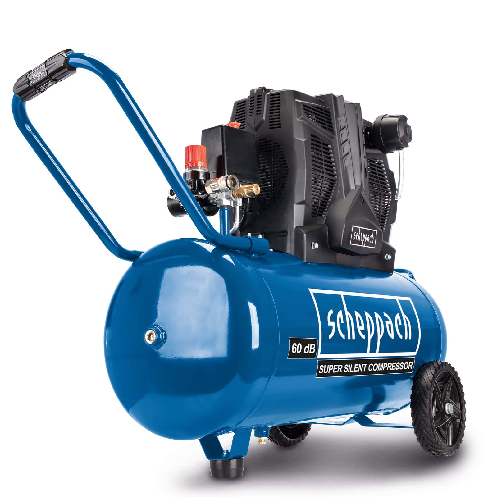 Scheppach Druckluft-Kompressor HC51Si 50 l 8 bar 1500 W Schwarz, Blau