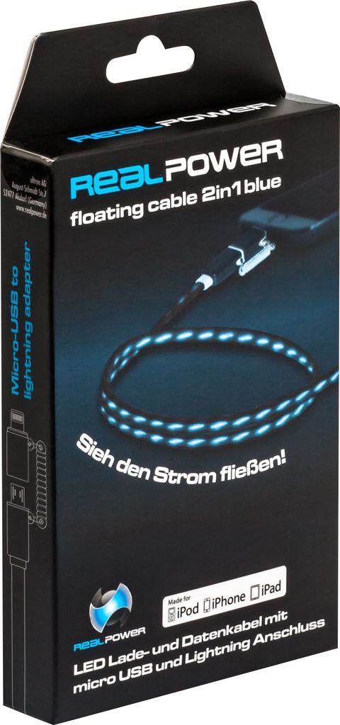 RealPower floating cable 2in1 (185961)