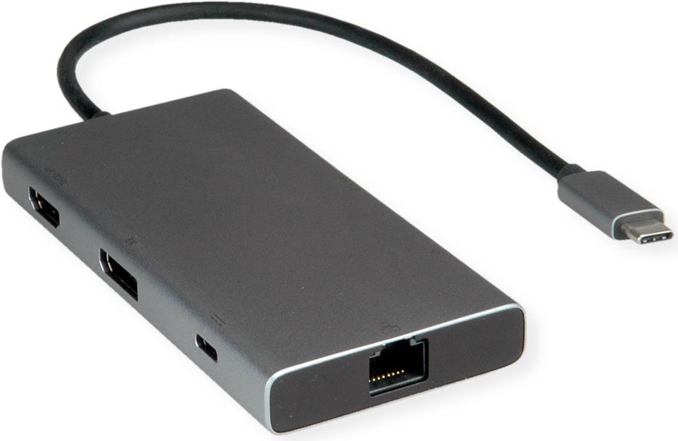 VALUE USB-C Dock HDMI+DP+GbE+ 2xA+ 1xC+ PD 4K60 (12.99.1139)