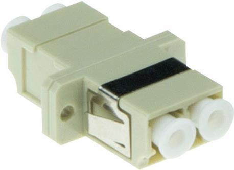 ACT Fiber optic LC duplex adapter multimode OM1/OM2 flange. Connectors: LC/LC Lc duplex adapter mm om2 panel (EA1005)