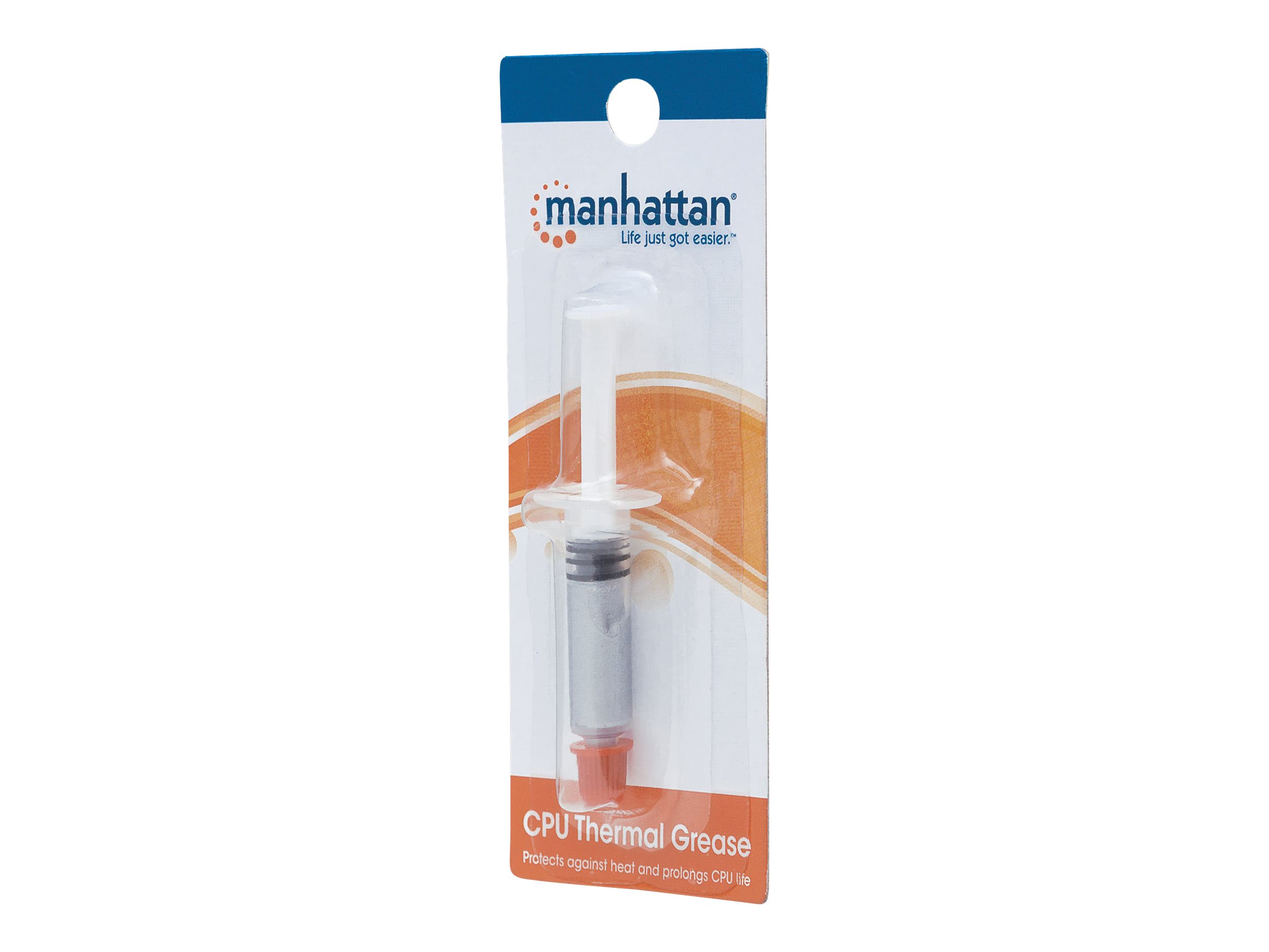 Manhattan Wärmeleitpaste 701662, 1,5 g, Spritze, Silber